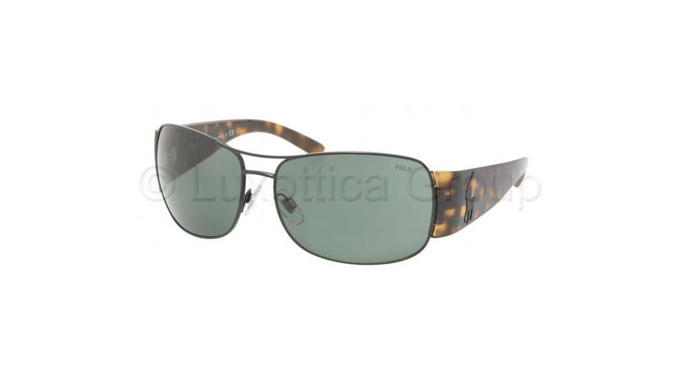 Polo PH3042 Sunglasses with No-Line Progressive Rx Prescription Lenses, Select Frame Color / Lens Diameter Matte Black Frame / 64 mm Prescription Lenses