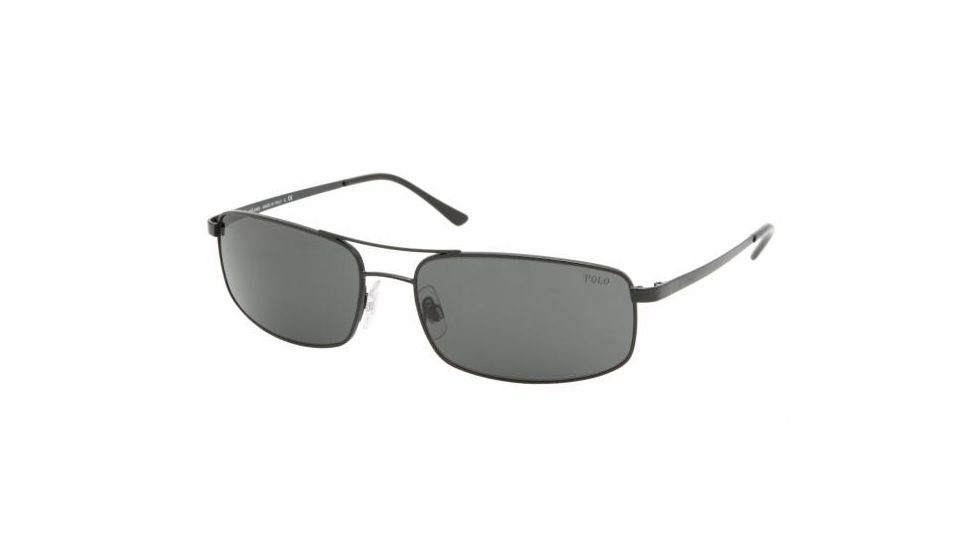 Polo PH3051 Bifocal Sunglasses - Matte Black Gray Frame / 61 mm Prescription Lenses, 903887-6117