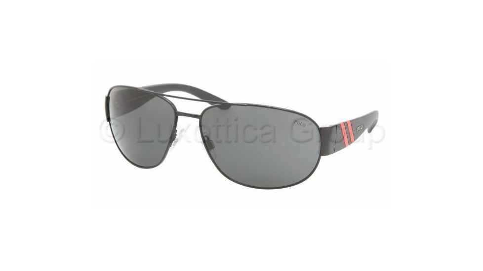 Polo PH3052 Progressive Sunglasses - Shiny Black Frame / 65 mm Prescription Lenses, 900387-6515