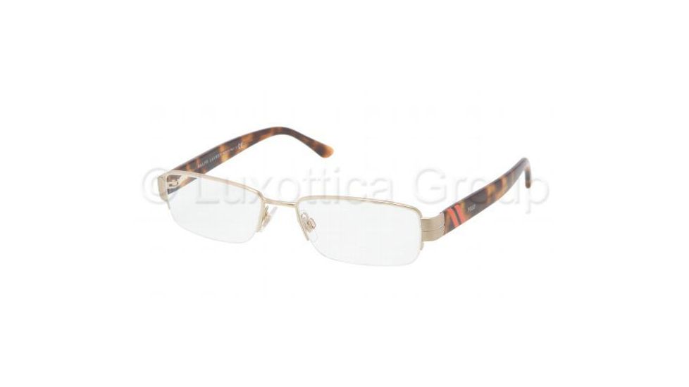 Polo PH1115 Eyeglass Frames 9116-5217 - Light Gold Frame, Demo Lens Lenses