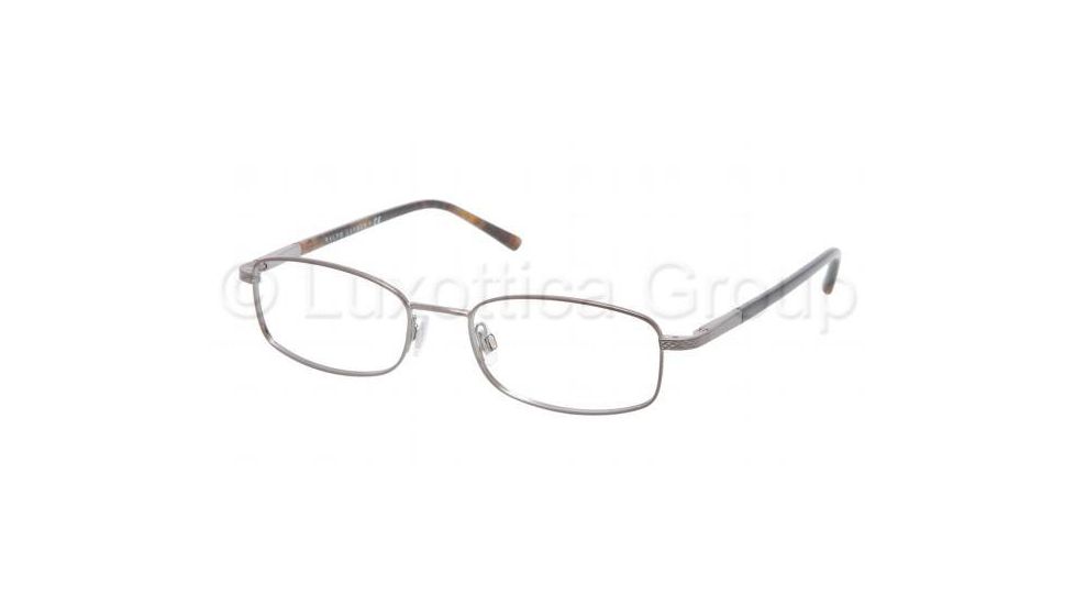 Polo PH1122 Progressive Prescription Eyeglasses 9215-5218 - Shiny Dark Gunmetal Frame, Demo Lens Lenses
