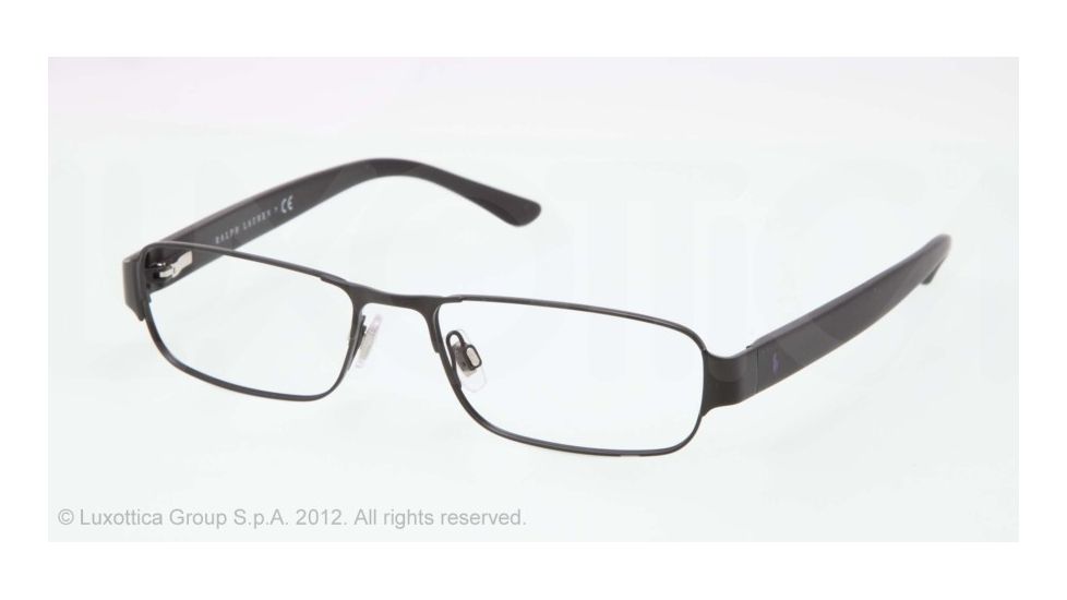 Polo PH1133 Single Vision Prescription Eyeglasses 9038-52 - Matte Black Frame, Demo Lens Lenses