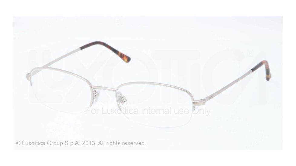 Polo PH1142 Single Vision Prescription Eyeglasses 9046-49 - Matte Silver Frame