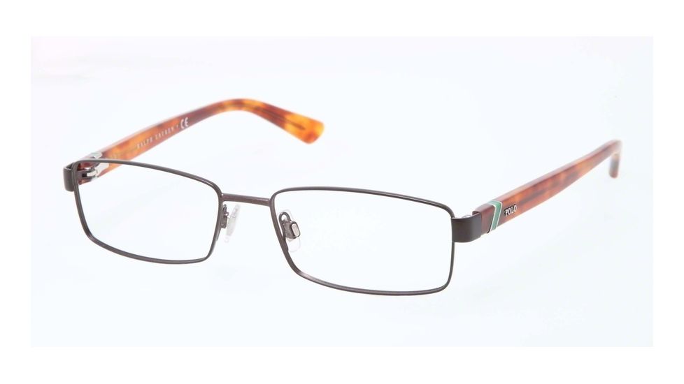 Polo PH1144 Progressive Prescription Eyeglasses 9265-52 - Semi Shiny Dark Brown Frame