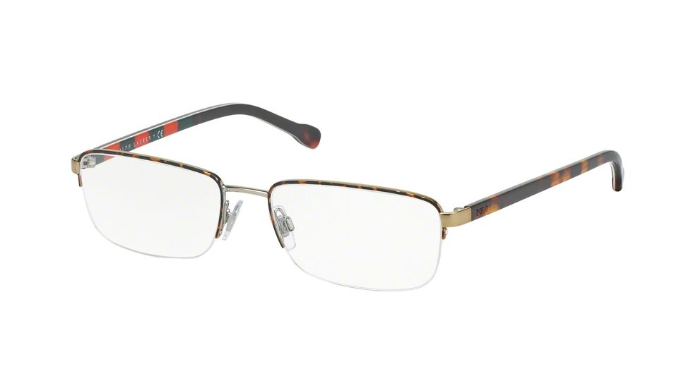 Polo PH1146 Single Vision Prescription Eyeglasses 9274-53 - Pale Gold Frame