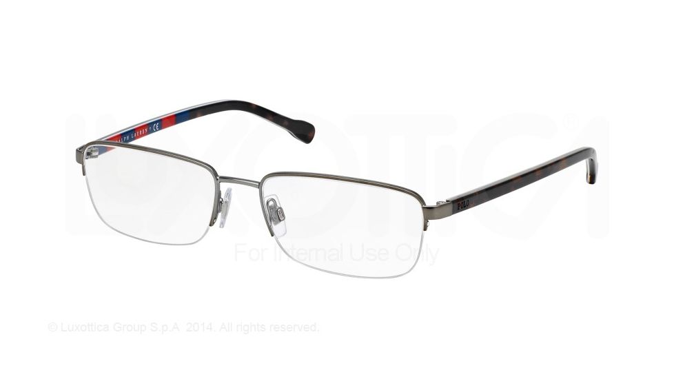 Polo PH1146 Single Vision Prescription Eyeglasses 9275-55 - Matte Gunmetal Frame
