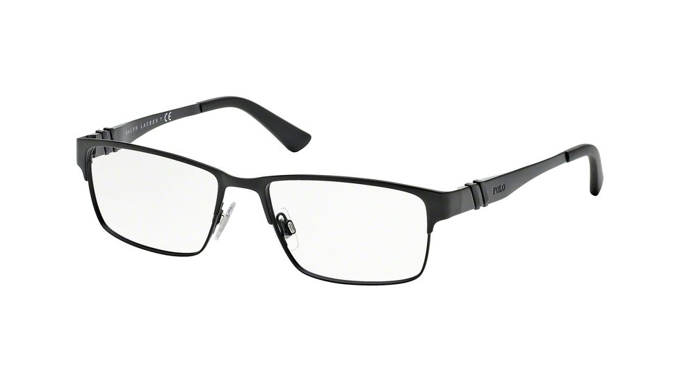 Polo PH1147 Single Vision Prescription Eyeglasses 9038-54 - Matte Black Frame