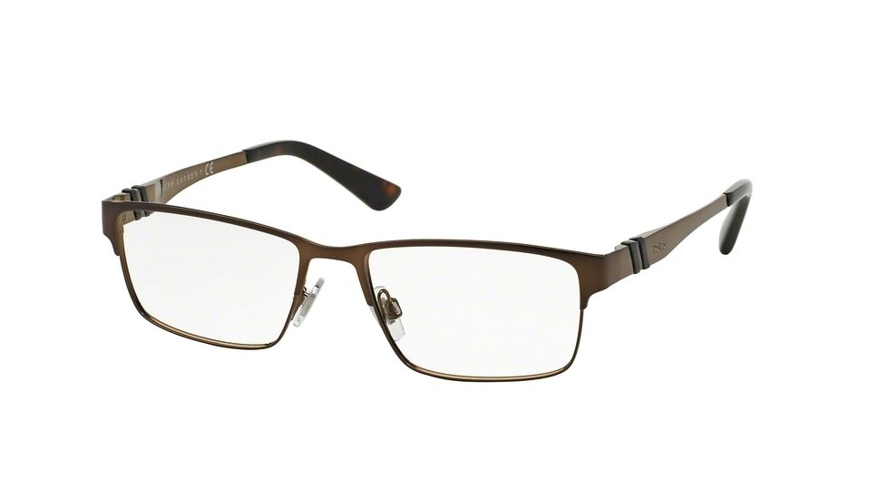 Polo PH1147 Single Vision Prescription Eyeglasses 9147-54 - Brushed Brown Frame