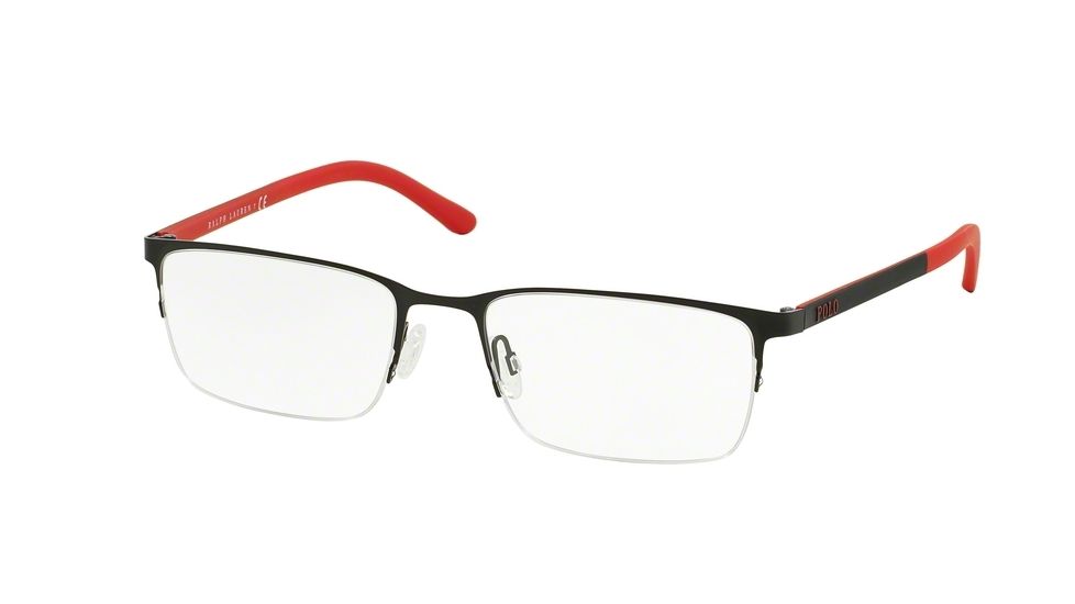 Polo PH1150 Single Vision Prescription Eyeglasses 9277-55 - Matte Black Frame