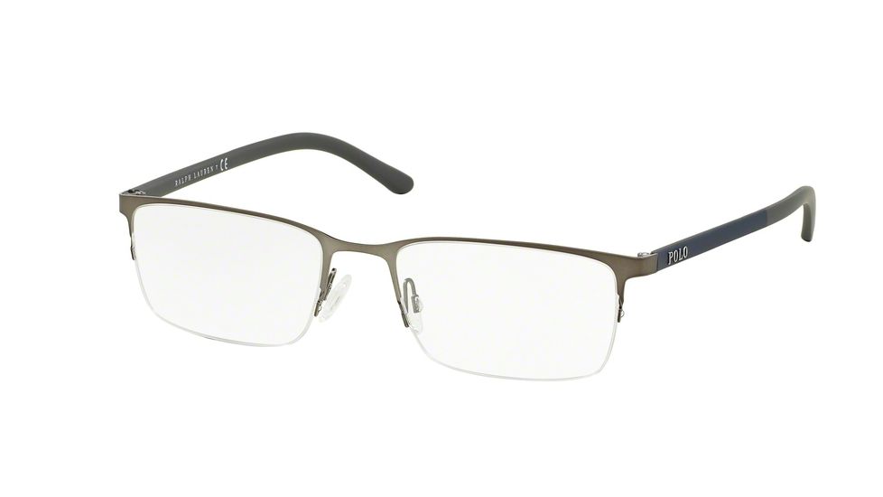 Polo PH1150 Single Vision Prescription Eyeglasses 9278-53 - Matte Gunmetal Frame