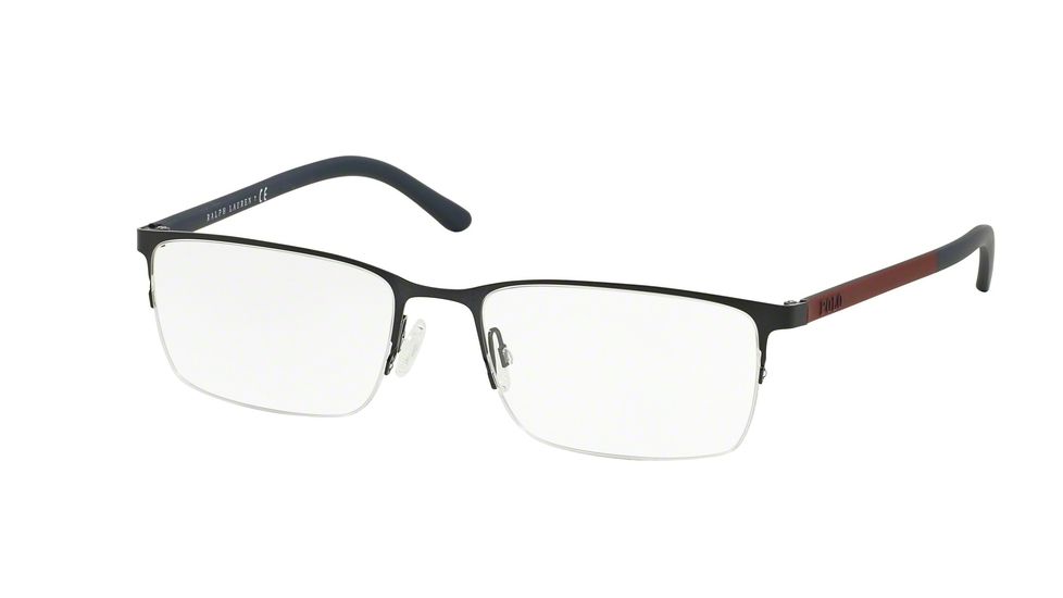 Polo PH1150 Single Vision Prescription Eyeglasses 9279-53 - Matte Blue Frame