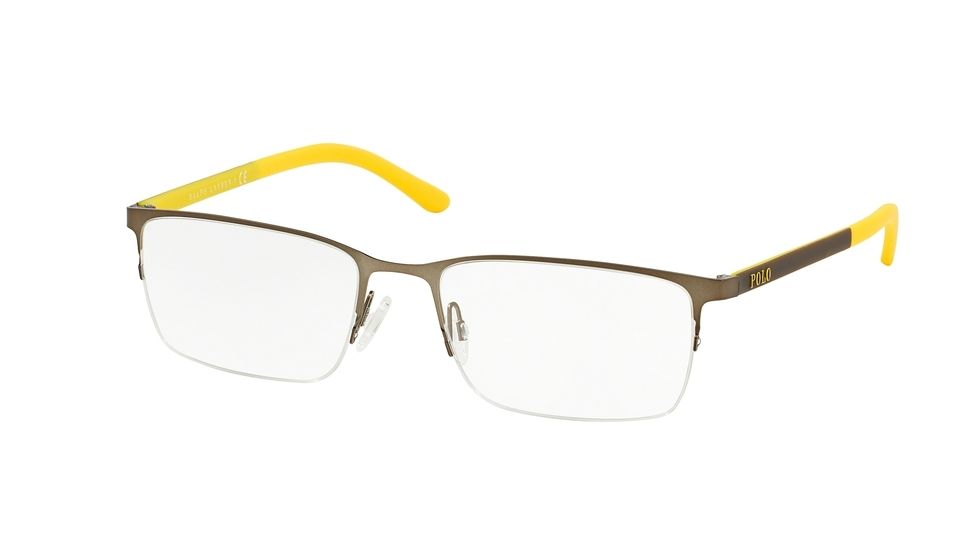 Polo PH1150 Single Vision Prescription Eyeglasses 9280-55 - Matte Bronze Frame