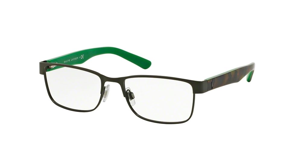 Polo PH1157 Single Vision Prescription Eyeglasses 9005-53 - Semi Shiny Green Frame