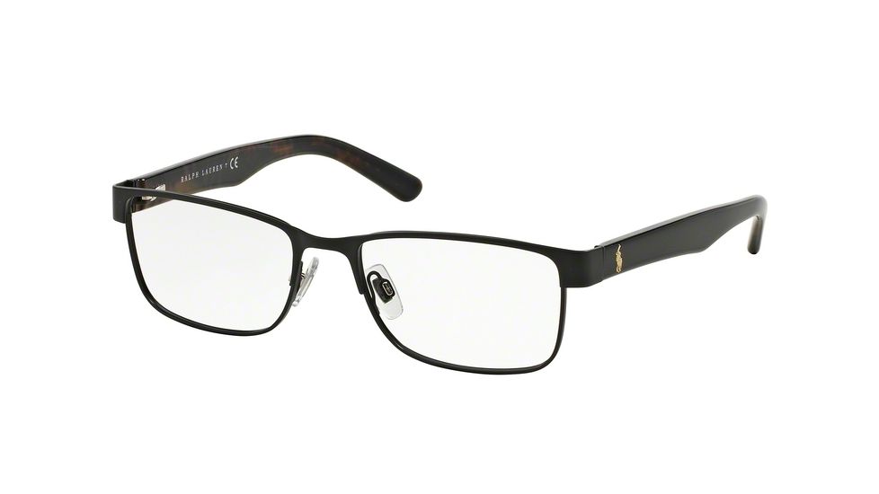 Polo PH1157 Single Vision Prescription Eyeglasses 9038-53 - Matte Black Frame
