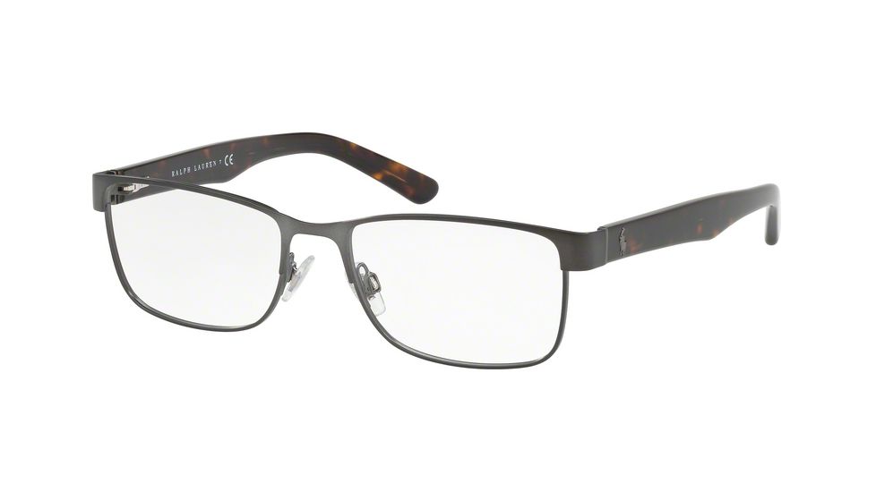 Polo PH1157 Single Vision Prescription Eyeglasses 9157-53 - Matte Dark Gunmetal Frame