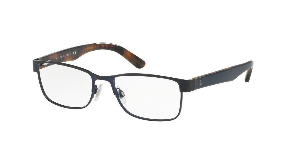 Polo PH1157 Single Vision Prescription Eyeglasses 9303-53 - Matte Navy Blue Frame