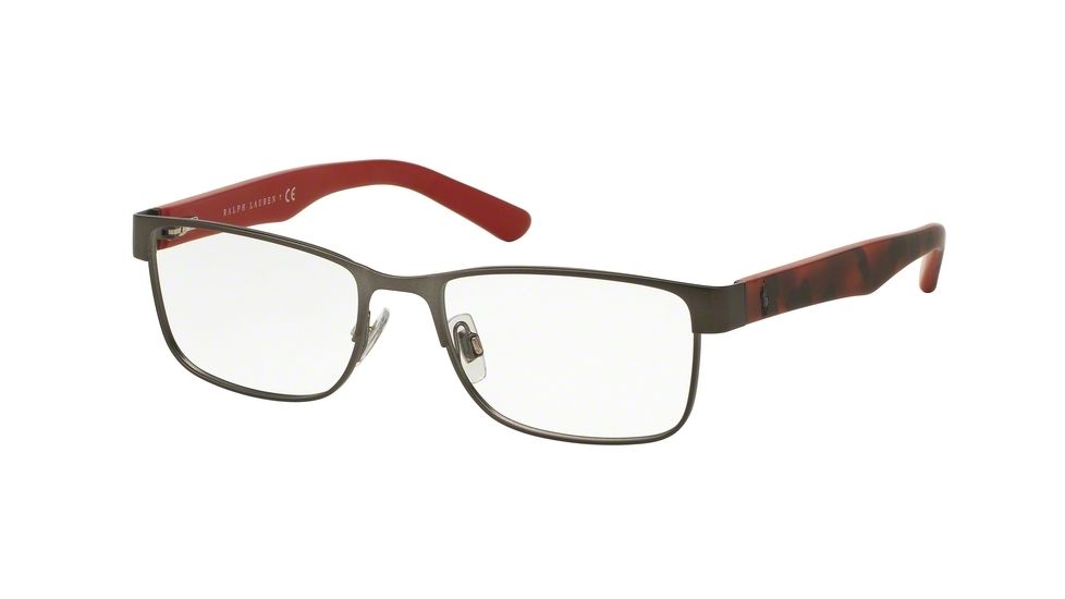 Polo PH1157 Single Vision Prescription Eyeglasses 9307-53 - Matte Dark Gunmetal Frame