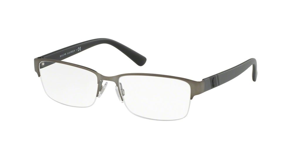 Polo PH1162 Eyeglass Frames 9050-54 - Mat Brushed Gunmetal Frame