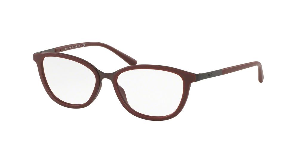 Polo PH1166 Single Vision Prescription Eyeglasses 9313-53 - Matte Brown Frame