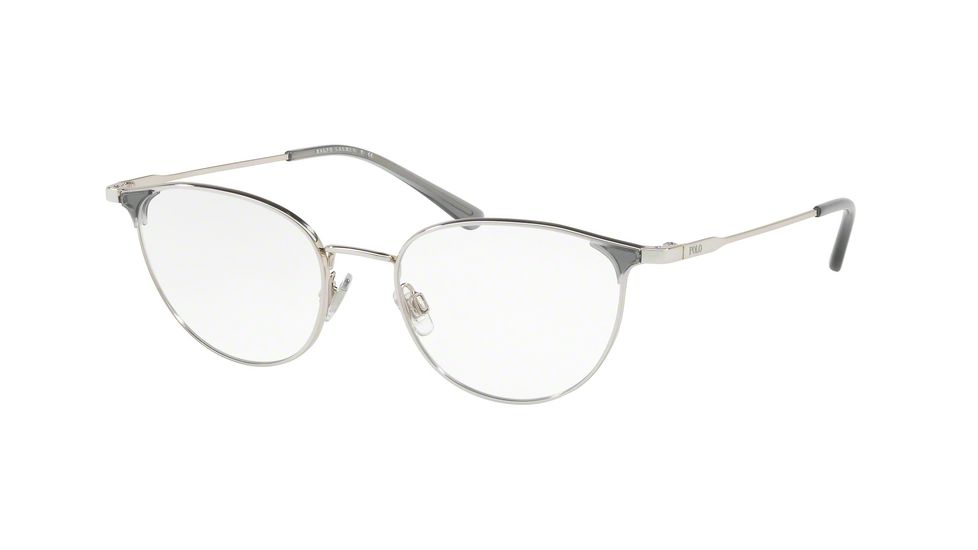 Polo PH1174 Bifocal Prescription Eyeglasses 9001-51 - Shiny Silver Frame