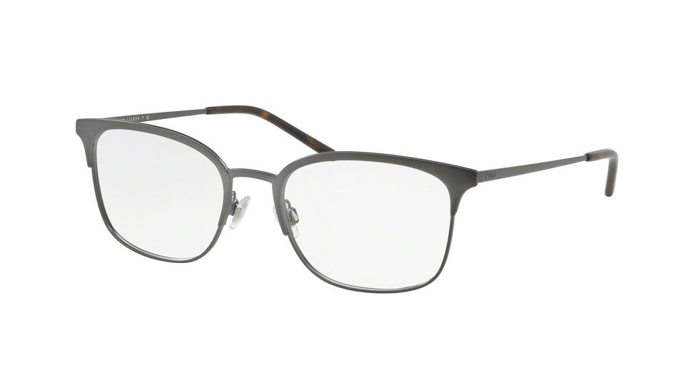 Polo PH1177 Bifocal Prescription Eyeglasses, 54mm, Demi Shiny Dark Gunmetal, PH1177-9157-54-BI