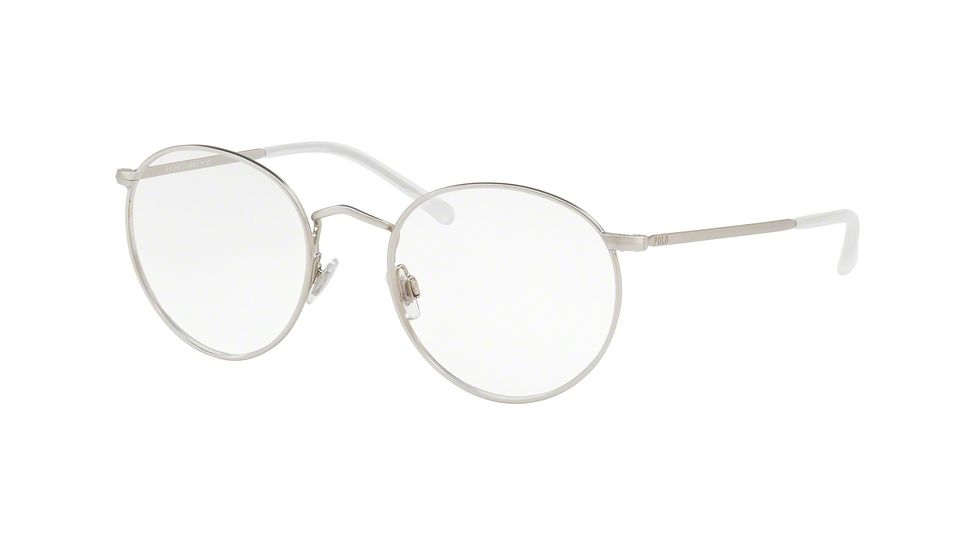 Polo PH1179 Progressive Prescription Eyeglasses, 48mm, Semishiny Brushed Silver, PH1179-9326-48-PRO