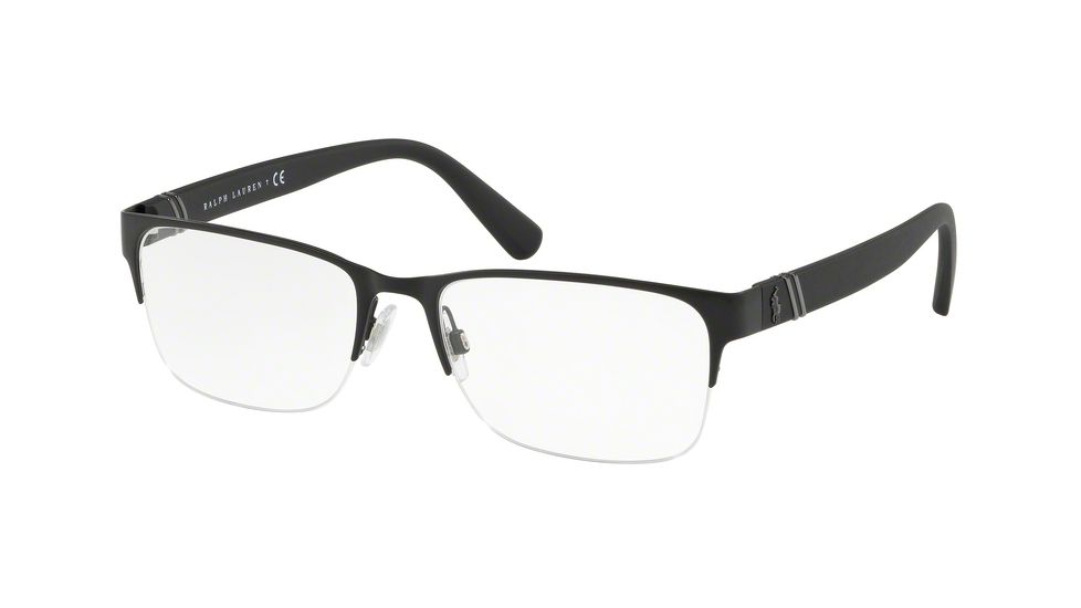 Polo PH1181 Prescription Eyeglasses, 56mm, Matte Black, PH1181-9038-56-SV