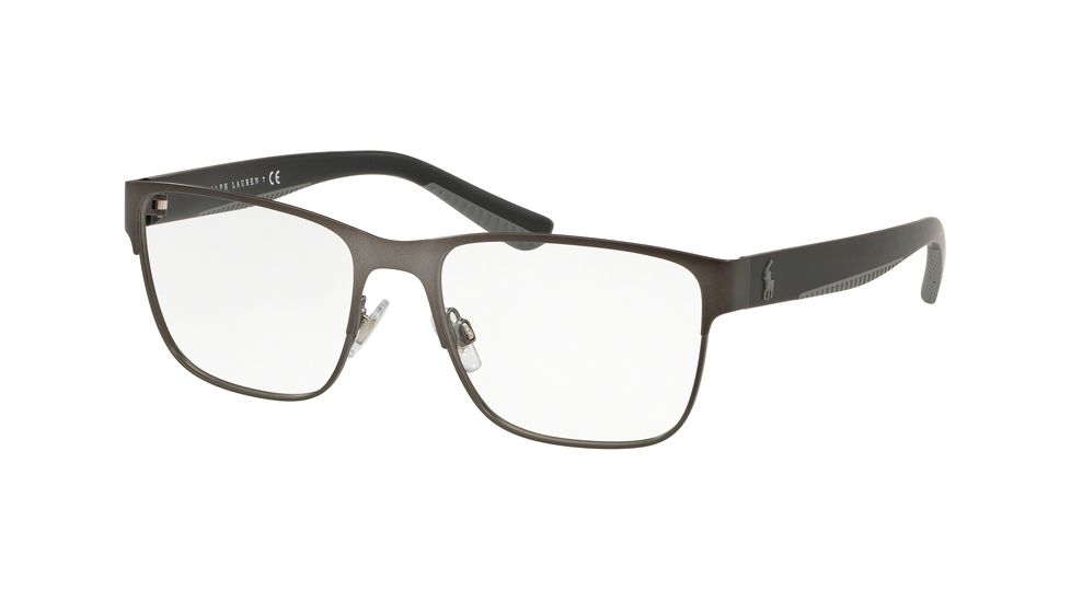 Polo PH1186 Eyeglass Frames 9157-54 - Matte Dark Gunmetal Frame