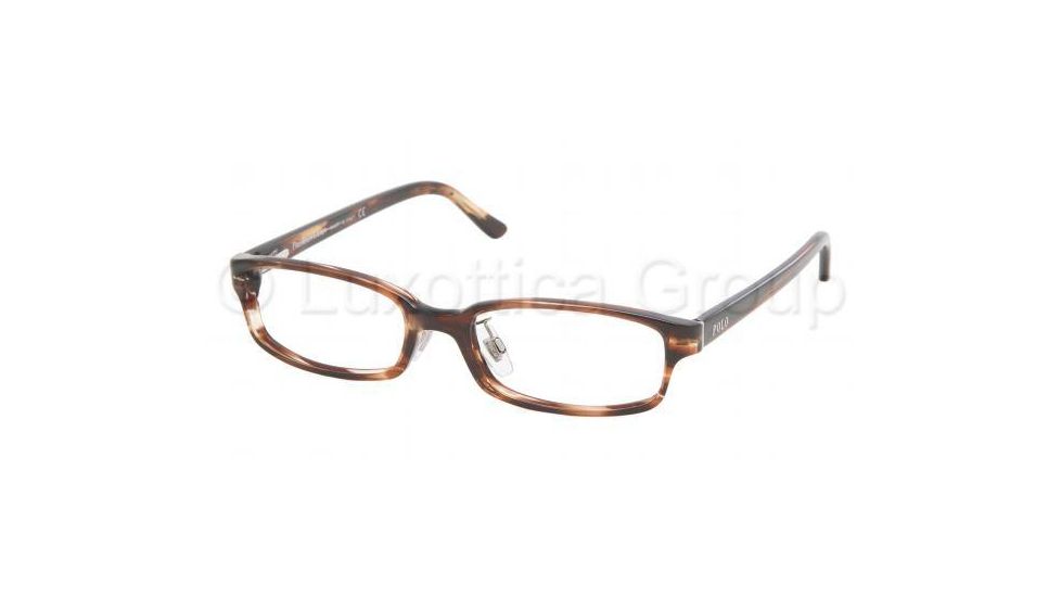 Polo PH2034 SV Prescription Eyeglasses - Brown Striped Frame w/ 51 mm Diameter Lenses, 5147-5117