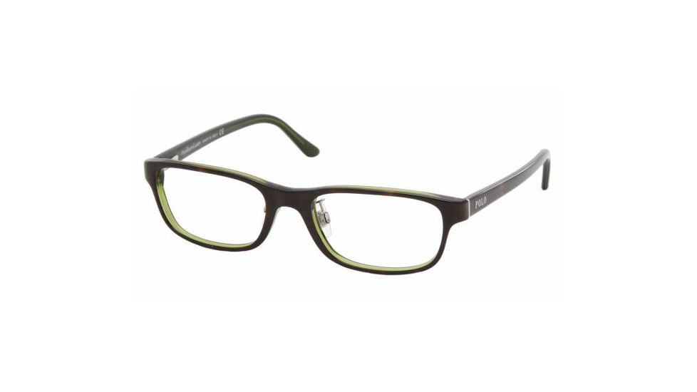 Polo PH2035 Eyeglasses Styles - Top Havana/Green Frame w/Non-Rx 54 mm Diameter Lenses, 5016-5418