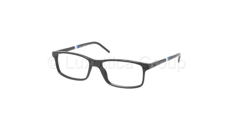 Polo PH2074 Single Vision Prescription Eyewear 5001-5216 - Shiny Black 