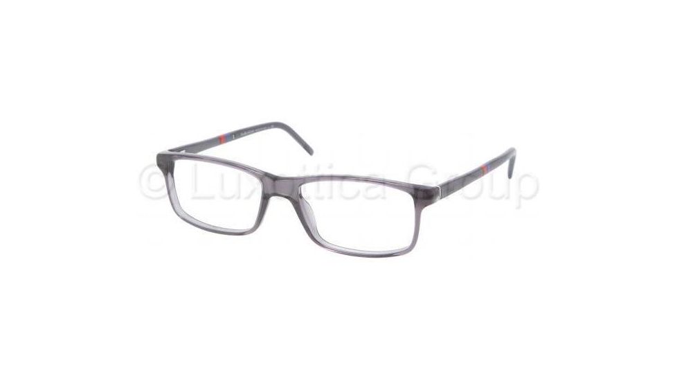 Polo PH2074 Single Vision Prescription Eyewear 5195-5216 - Dark Gray Transparent 