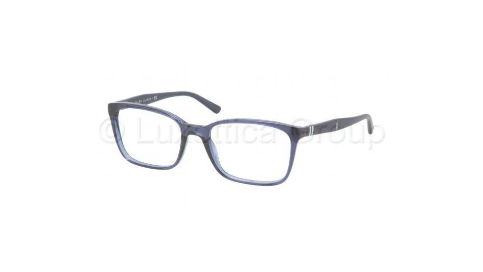 Polo PH2090 Eyeglass Frames 5276-5318 - Dark Blue Transparent Frame