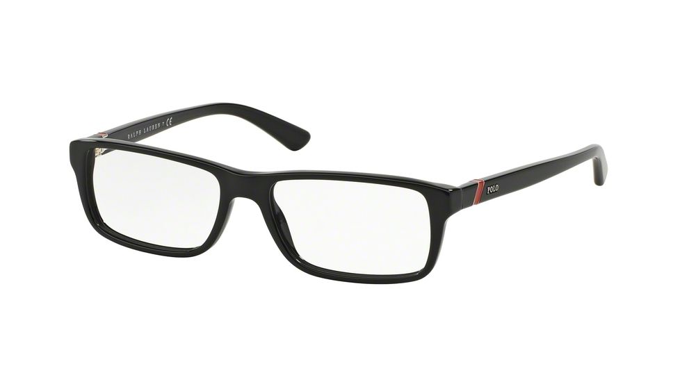 Polo PH2104 Progressive Prescription Eyeglasses 5001-54 - Shiny Black Frame