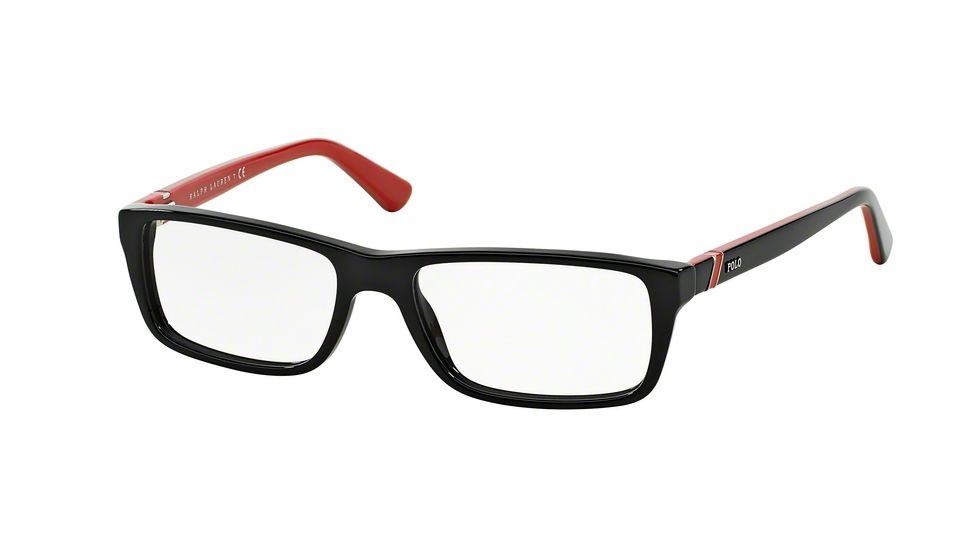 Polo PH2104 Progressive Prescription Eyeglasses 5245-52 - Black Frame, Demo Lens Lenses