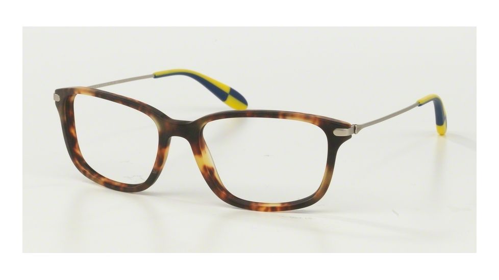 Polo PH2105 Eyeglass Frames 5351-51 - Matte New Jerry Tortoise Frame, Demo Lens Lenses