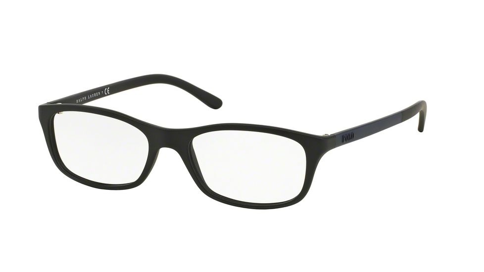 Polo PH2125 Progressive Prescription Eyeglasses 5505-54 - Matte Black Frame