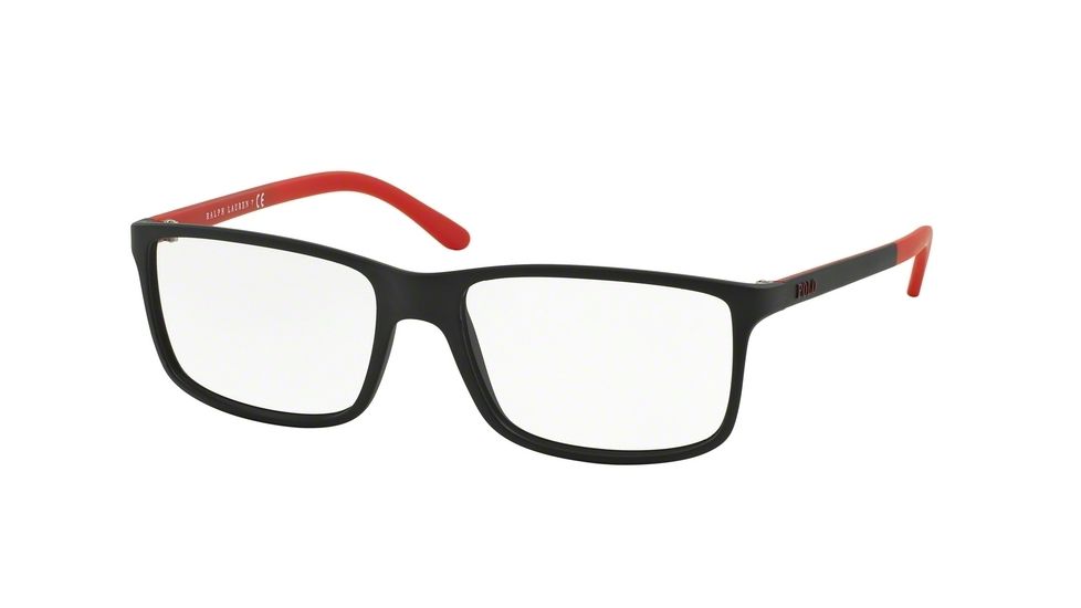 Polo PH2126 Progressive Prescription Eyeglasses 5504-53 - Matte Black Frame