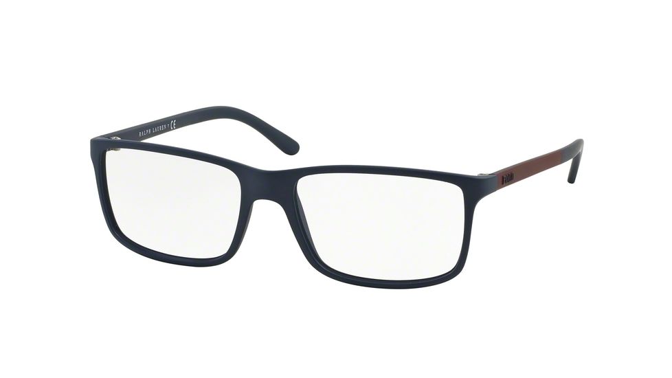 Polo PH2126 Progressive Prescription Eyeglasses 5506-53 - Matte Blue Frame