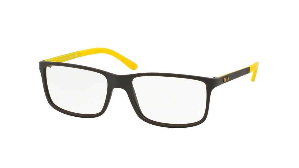 Polo PH2126 Progressive Prescription Eyeglasses 5507-53 - Matte Brown Frame