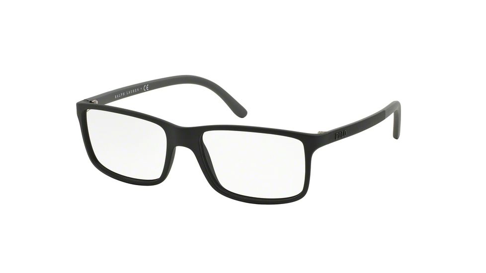Polo PH2126 Progressive Prescription Eyeglasses 5534-55 - Matte Black Frame