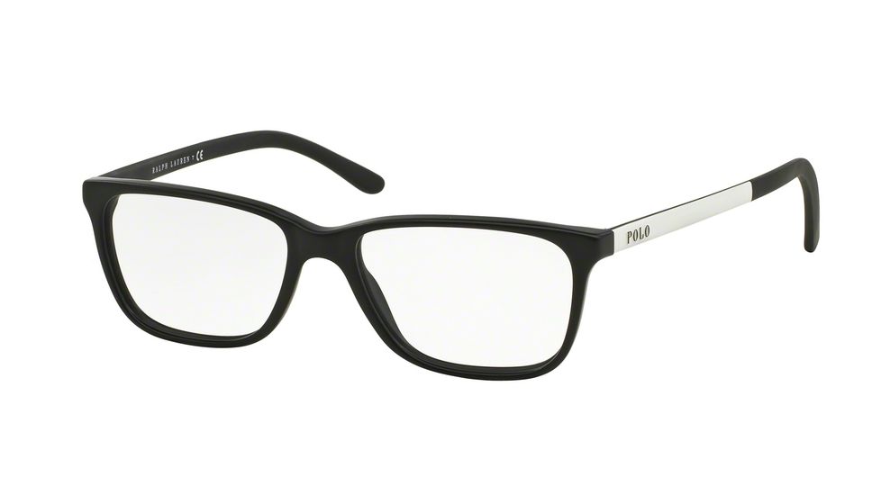 Polo PH2129 Progressive Prescription Eyeglasses 5514-53 - Matte Black Frame