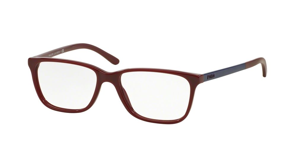 Polo PH2129 Progressive Prescription Eyeglasses 5516-53 - Bordeaux Frame