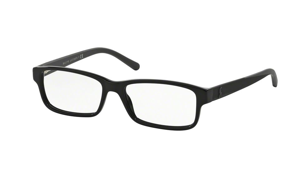 Polo PH2132 Single Vision Prescription Eyeglasses 5523-53 - Shiny Black Frame