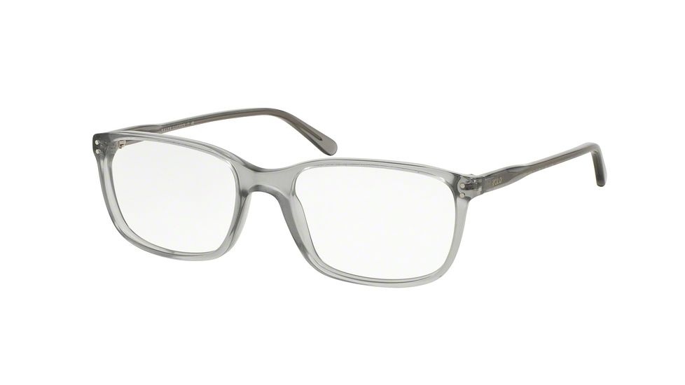 Polo PH2139 Progressive Prescription Eyeglasses 5413-54 - Vintage Crystal Grey Frame