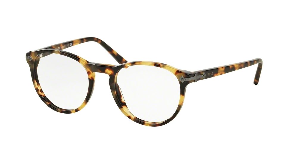 Polo PH2150 Single Vision Prescription Eyeglasses 5004-47 - Shiny Spotty Tortoise Frame