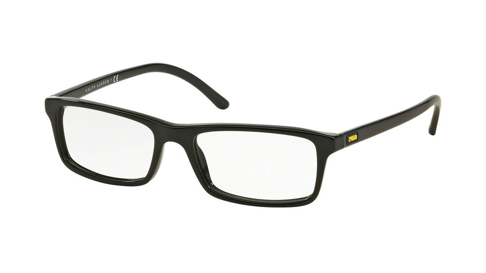 Polo PH2152 Single Vision Prescription Eyeglasses 5001-54 - Shiny Black Frame