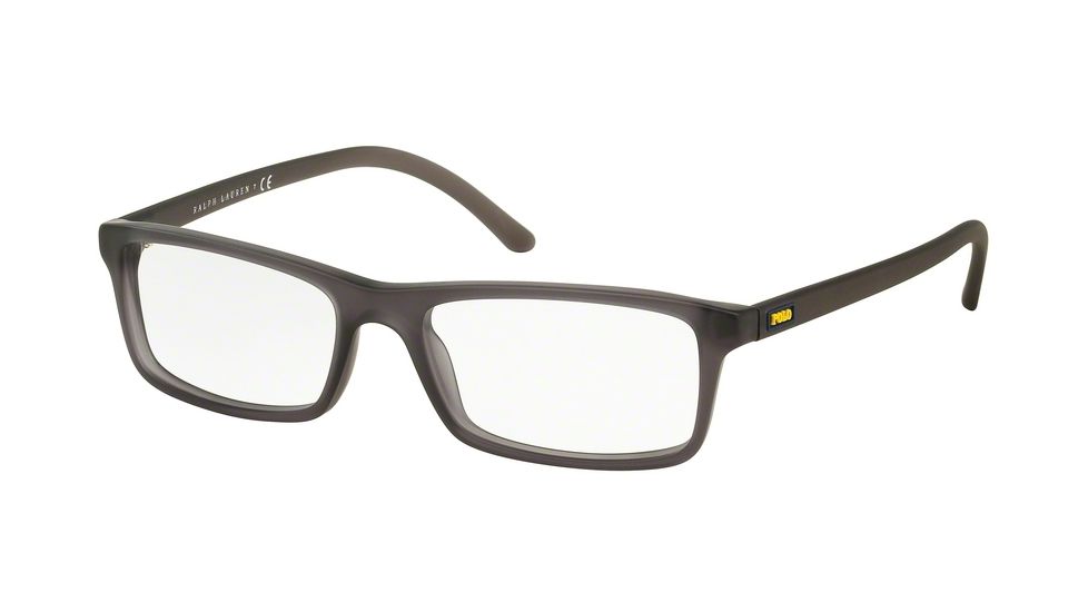 Polo PH2152 Single Vision Prescription Eyeglasses 5320-54 - Matte Cristal Grey Frame