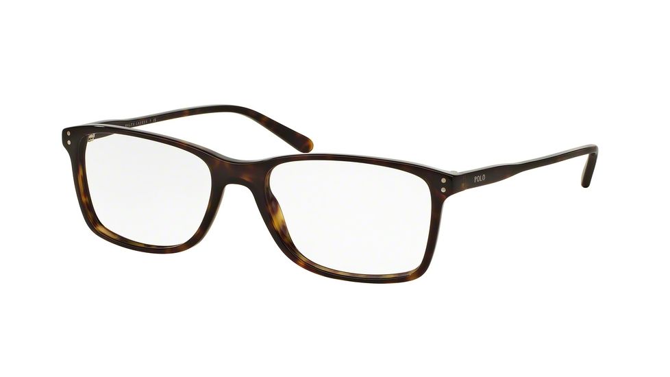 Polo PH2155 Progressive Prescription Eyeglasses, 58mm, Shiny Dark Havana, PH2155-5003-58-PRO