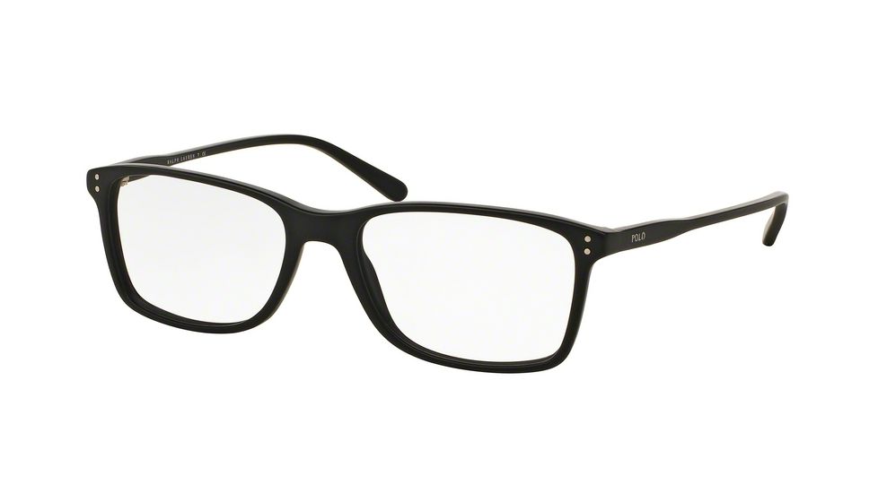 Polo PH2155 Progressive Prescription Eyeglasses, 58mm, Matte Black, PH2155-5284-58-PRO